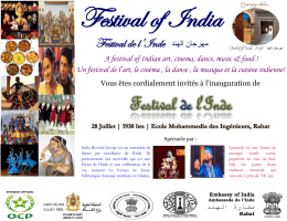 Festival de l`Inde - Embassy of India, Rabat