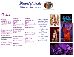 Rabat Festival of India - Embassy of India, Rabat