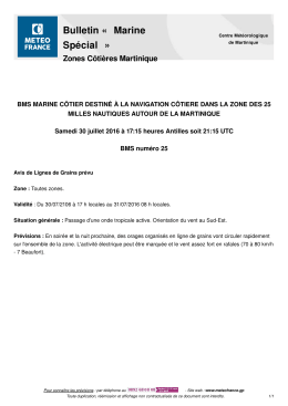 Bulletin « Marine 1 Spécial » 1