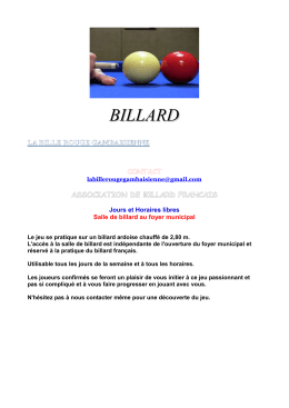 billard - Gambais