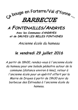 barbecue - Commune de Druyes-les-Belles