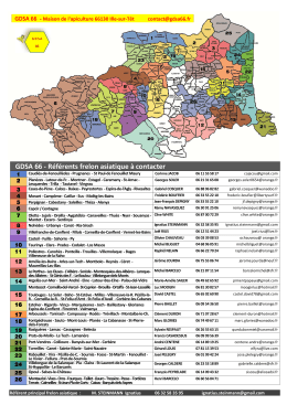 Carte départementale des Référents par commune