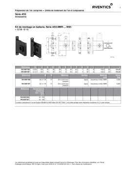 Série AS3 Kit de montage en batterie, Série AS3-MBR