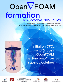 19-21 octobre 2016, REIMS Initiation CFD, cas pratiques