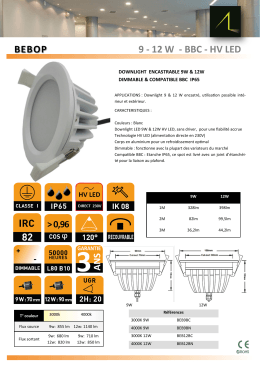 9 - 12 w - bbc - hv led bebop