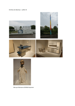Archives du Bauhaus