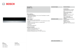 Bosch BIC630NS1 Tiroir chauffant Version antérieure