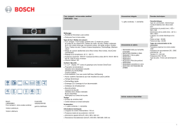 Bosch CMG636BS1 Four compact + micro-ondes