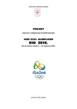 RIO 2016. - Hrvatski olimpijski odbor