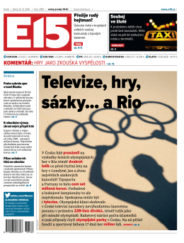 televize, hry, sázky... a Rio