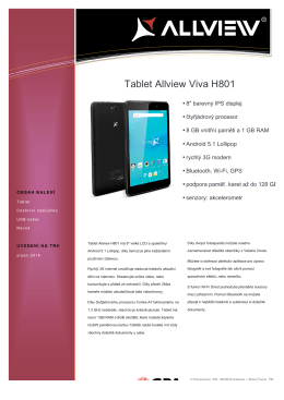Tablet Allview Viva H801