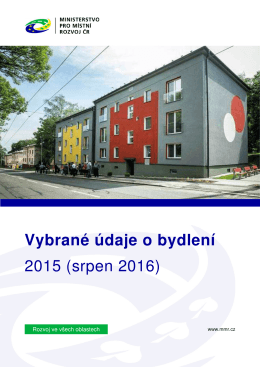 Vybrané údaje o bydlení 2015 - Ministerstvo pro místní rozvoj