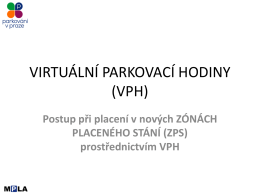 návod pro platbu při použití VPH