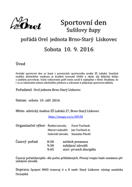 propozicích - Orel jednota Brno