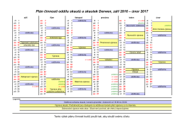 Plán činnosti oddílu skautů a skautek Derwen, září 2016 – únor 2017