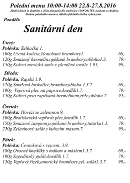 Denní menu - balasova