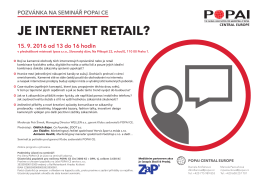 Je internet retail? - popai central europe