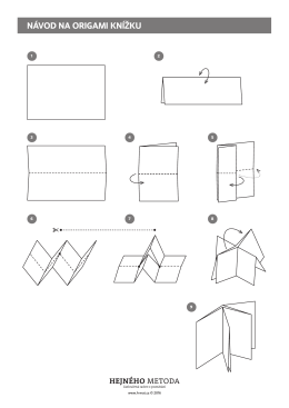 návod na origami knížku - H-mat