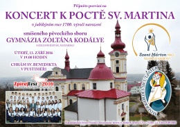 koncert k poctě sv. martina