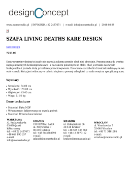 szafa living deaths kare design