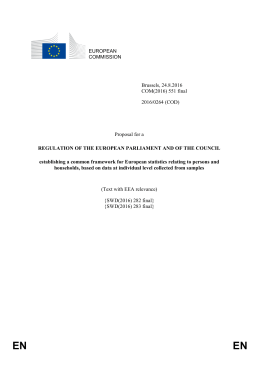 Proposal for a Regulation of the European Parliament