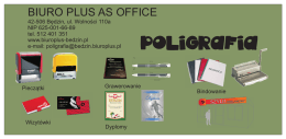 Oferta poligraficzna - Biuroplus