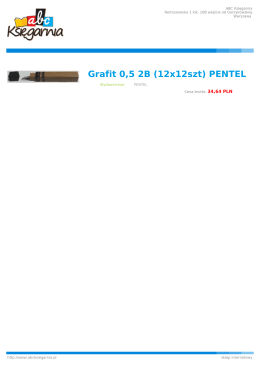 Grafit 0,5 2B (12x12szt) PENTEL