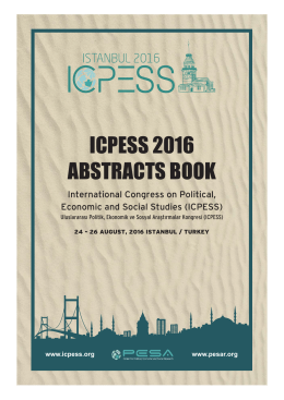 ICPESS 2016 Abstracts Books