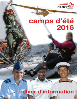 Camp d`été 2016 - Cadets de l`Air Escadron 686 Dorval