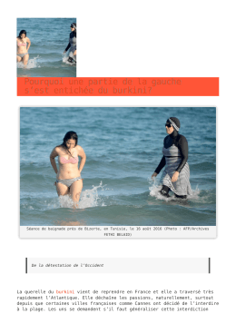 Pourquoi une partie de la gauche s`est entichée du burkini?