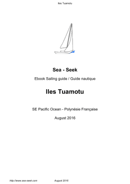 Iles Tuamotu - Sea-Seek