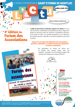 Forum des Associations - Site officiel de la ville de St Etienne de