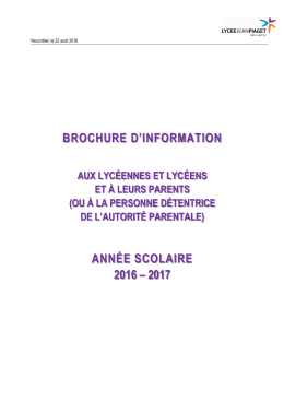 2016_LJP-02_Brochure_Informations_Parents - Lycée Jean