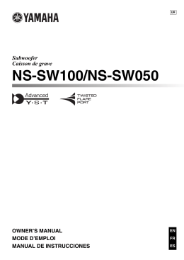 NS-SW100/NS-SW050 - Yamaha Downloads