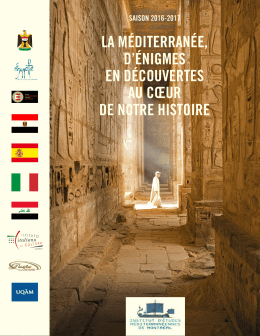 programme de la saison - IEMM, Institut d`Études Méditerranéennes