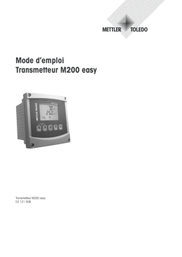 Mode d`emploi Transmetteur M200 easy