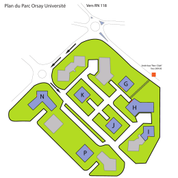 Plan du Parc Orsay Université