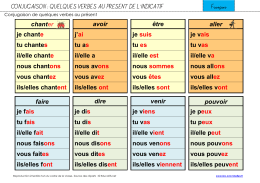 Français : conjugaison