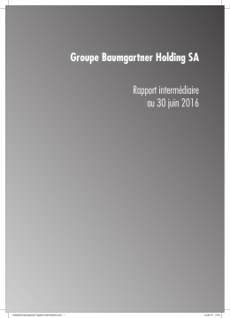 Groupe Baumgartner Holding SA