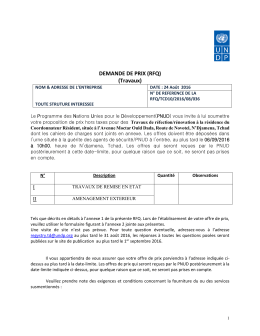 Demande de Prix.docx - Procurement Notices