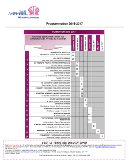 Programmation 2016-2017 - Mirabel