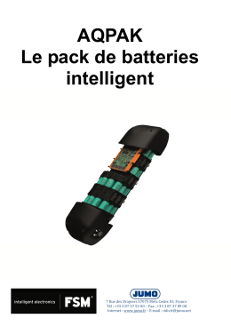 AQPAK Le pack de batteries intelligent