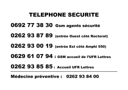 Téléphone Sécurité
