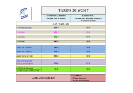 tarifs 2016/2017 - club-gym