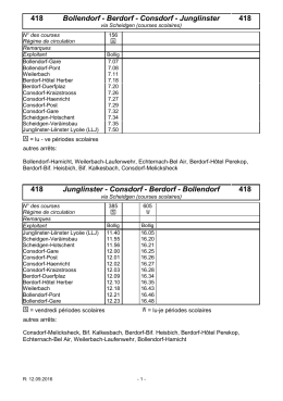 418 Bollendorf - Berdorf - Consdorf - Junglinster 418 418 Junglinster