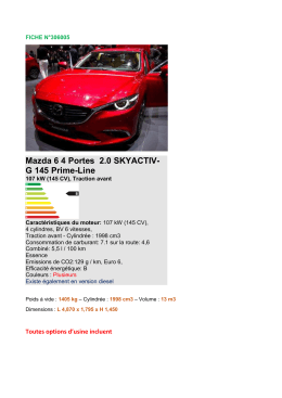 Mazda 6 4 Portes 2.0 SKYACTIV