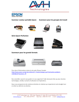 Scanneur couleur portable Epson Scanneurs pour les groupes de