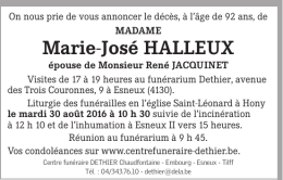 Marie-José HaLLeUX