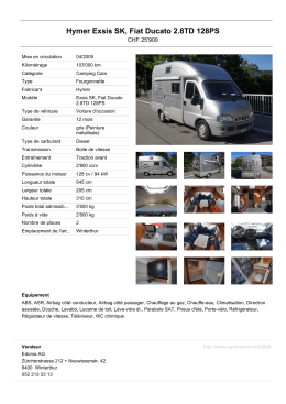 Hymer Exsis SK, Fiat Ducato 2.8TD 128PS