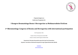 I Kongres Reumatologa Bosne i Hercegovine sa Međunarodnim